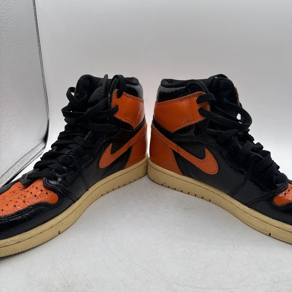 Size 7.5 - Jordan 1 Retro OG High Shattered Backboard 3.0 Orange & Black
